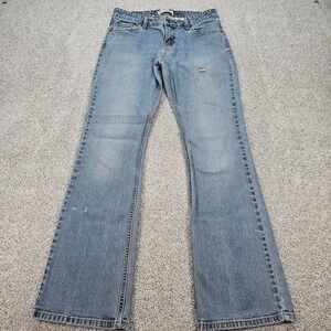 Vtg Levi Strauss Signature Juniors 11 Medium Low Slim Bootcut Light Wash Jeans
